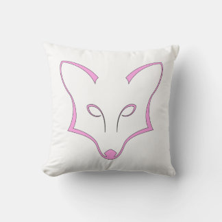 Oreiller jeté Logo Renard Rose