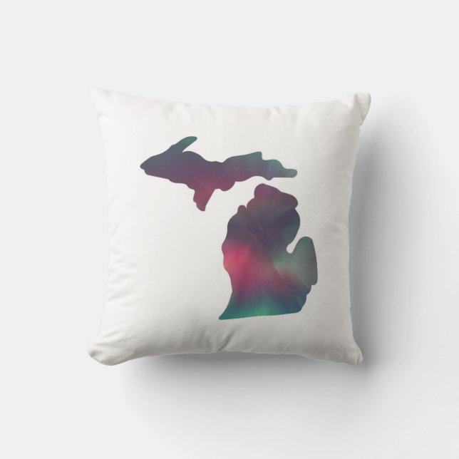 Oreiller jeté Michigan Aurora (Recto)