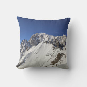 Oreiller jeté Mont Blanc montagnes d'hiver