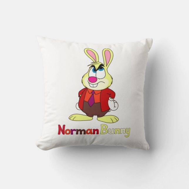 Oreiller jeté Norman Bunny (Recto)