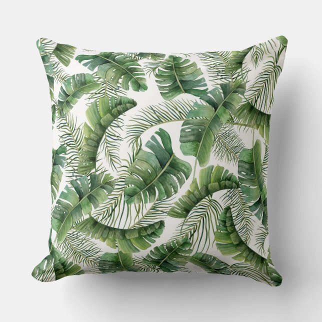 Oreiller jeté Palmiers Tropicaux (Recto)