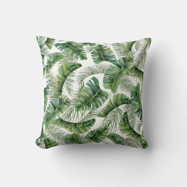 Oreiller jeté Palmiers Tropicaux (Recto)