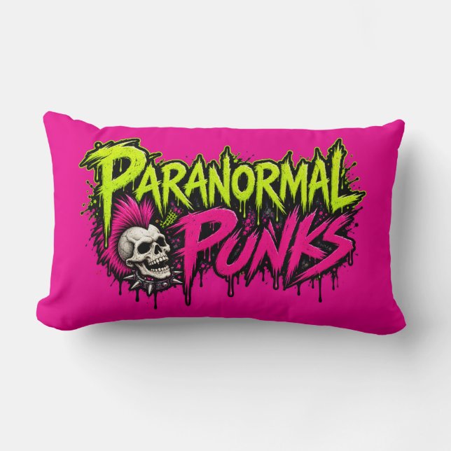 Oreiller jeté Paranormal Punks - Rose (Recto)