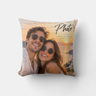 Oreiller jeté photo de couple préféré