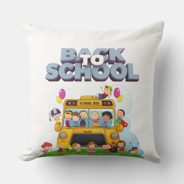 Oreiller jeté pour la rentrée scolaire (Recto)
