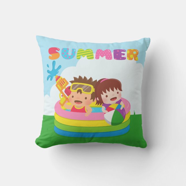 Oreiller jeté pour l'amusement des enfants dans la (Recto)