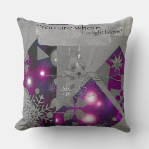 Oreiller jeté Precious Light – Gemme Violette