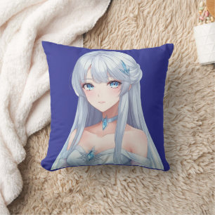 Oreiller jeté Princesse de glace Anime Mignon Fant