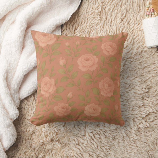 Oreiller jeté Rose Vintage (Couverture)