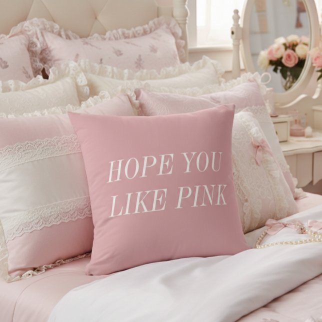 Oreiller Jeté Rose Vous Plaira (Créateur téléchargé)