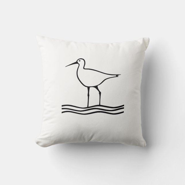 Oreiller jeté Sandpiper (Recto)