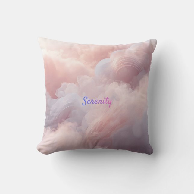 Oreiller jeté Serenity Dreamy Cloud Aesthetic (Recto)