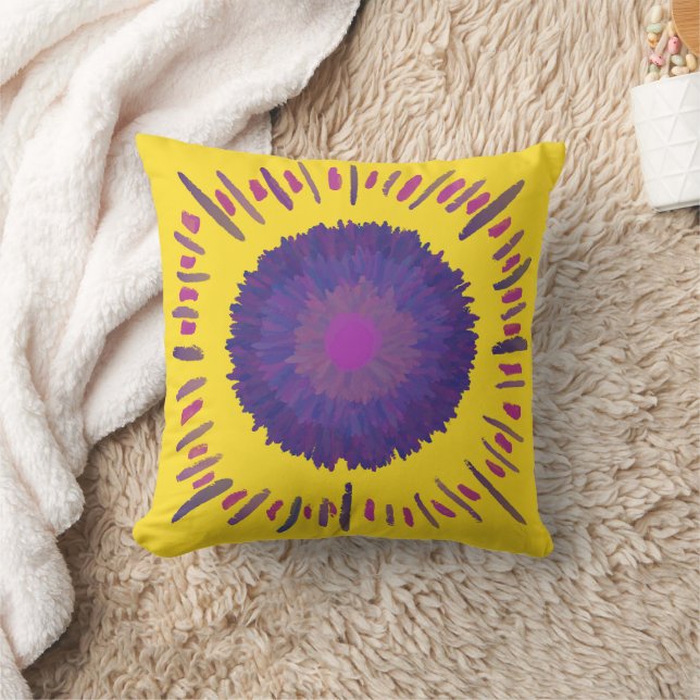 Oreiller jeté Soleil Violet Brûlant (Couverture)
