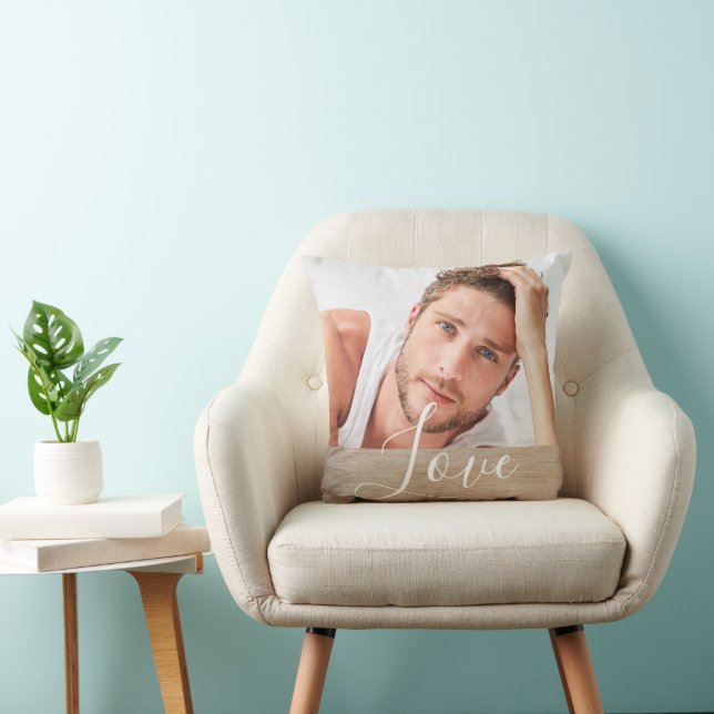 Oreiller jeté sur mesure pour petite amie femme (Chaise)
