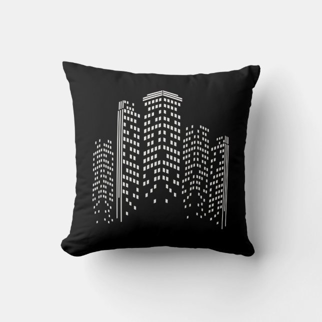 Oreiller jeté sur paysage urbain (Recto)