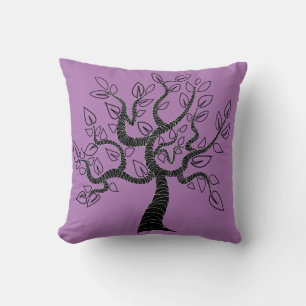 Oreiller jeté violet Trois de la vie