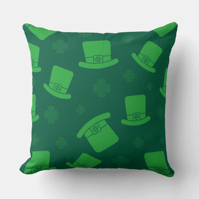 Oreiller jour de la Saint-Patrick Chapeau de Lepre (Recto)