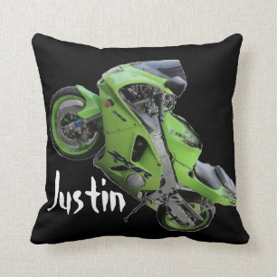 Oreiller Kawasaki vert "Crotch Rocket"
