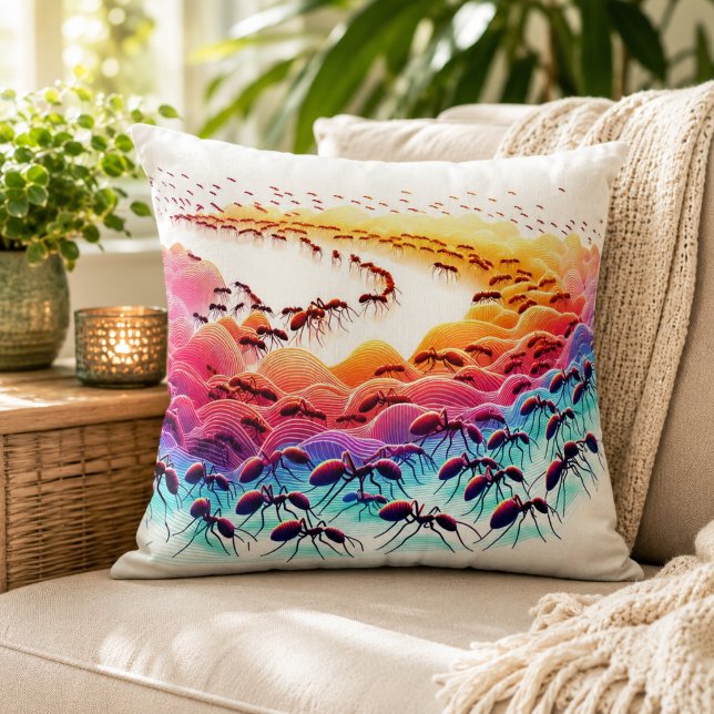 Oreiller Les Fourmis au Pays des Merveilles (Ants in Wonderland Pillow)