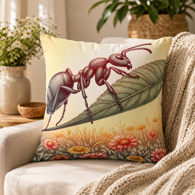 Oreiller Les Fourmis au Pays des Merveilles (Ants in Wonderland Pillow)