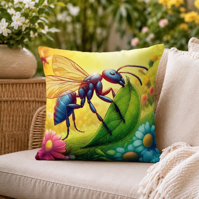 Oreiller Les Fourmis au Pays des Merveilles (Ants in Wonderland Pillow)