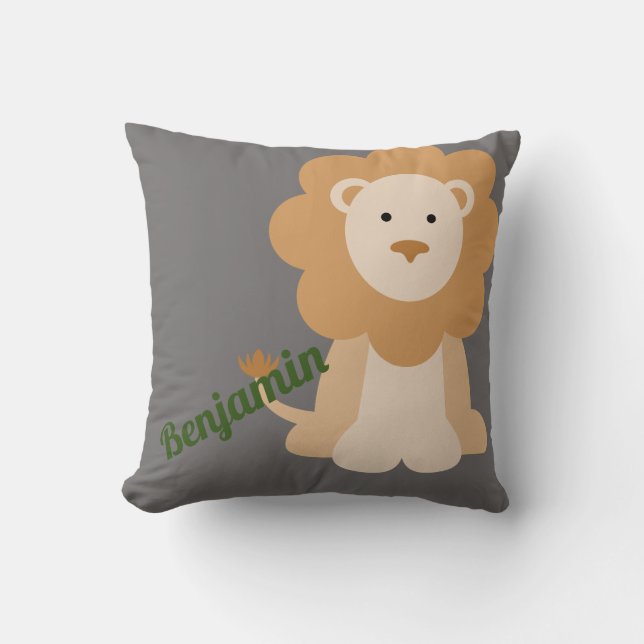 Oreiller Lion Personnalisé (Recto)