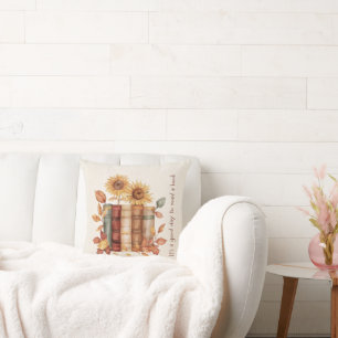 Oreiller Literaire Cosy avec Fleurs de Soleil