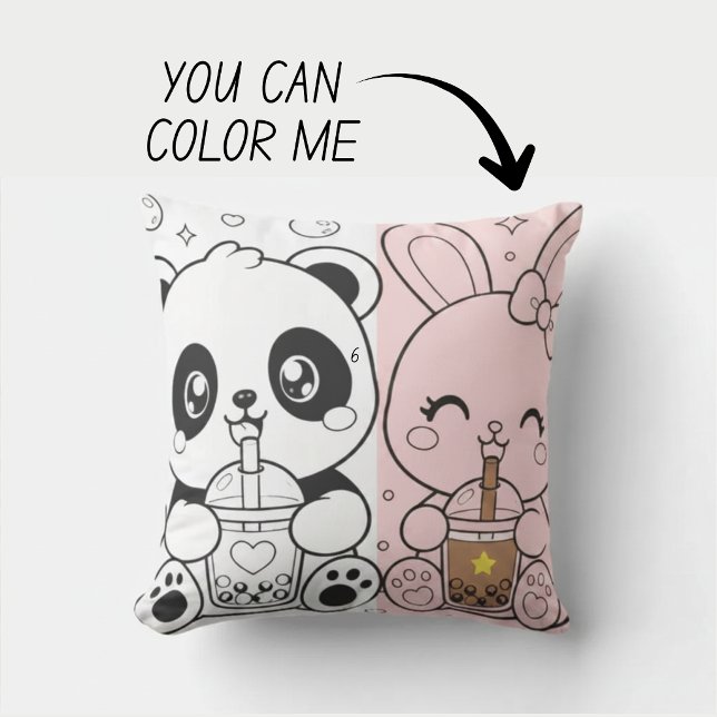 Oreiller Livre de Coloriage Kawaii Mignon (Créateur téléchargé)
