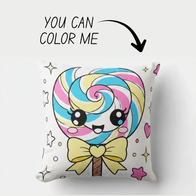 Oreiller Livre de Coloriage Kawaii Mignon (Créateur téléchargé)