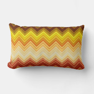 Oreiller lombaire à motif chevrons rayés