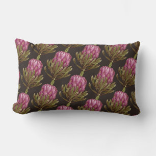 Oreiller lombaire à motif de plante de fleur de pr