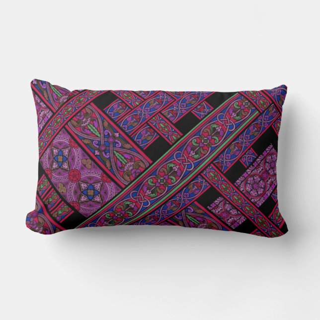 Oreiller Lombaire Aurore Violet Diagonal (Recto)