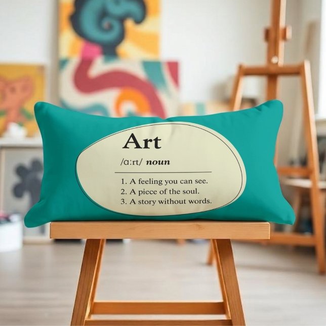 Oreiller Lombaire de Style Dictionnaire d'Art Pers (Fully customizable pillow for art lovers)