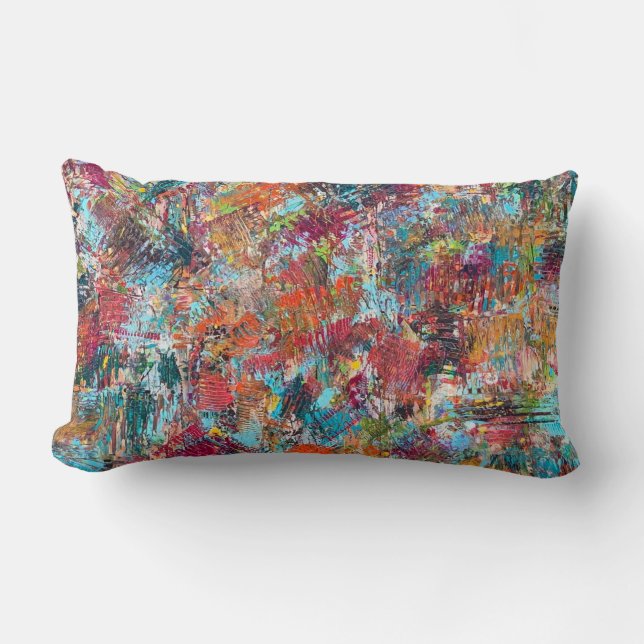 Oreiller Lombaire en Coton Plum Crazy (Recto)