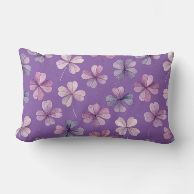 Oreiller Lombaire Fleur Violet (Recto)