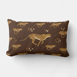 Oreiller Lombaire Guépard Marron Chocolat