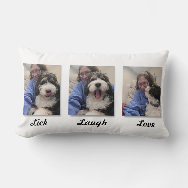 oreiller lombaire lick laugh love-r (Recto)