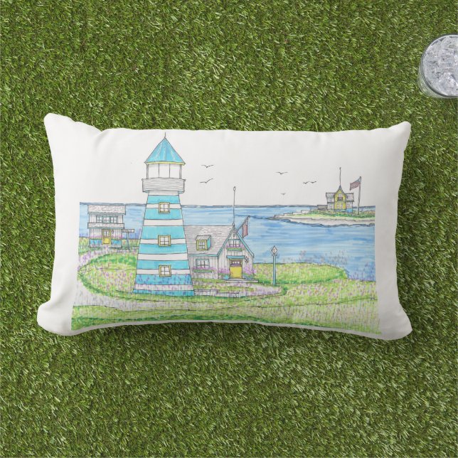 Oreiller lombaire Phare Americana (Herbe)