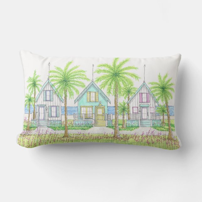 Oreiller Lombaire Tropical Shack (Recto)
