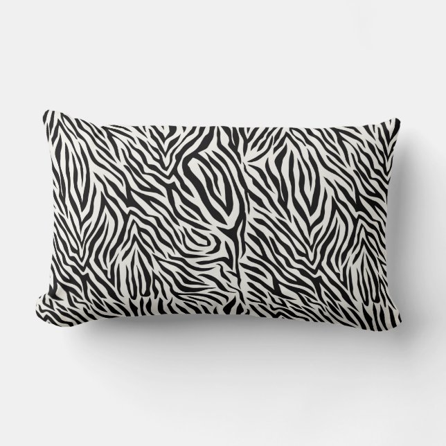 Oreiller lombaire Zèbre 33 cm x 53 cm (Recto)