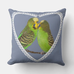 Oreiller Love and Kisses (Bleu clair)