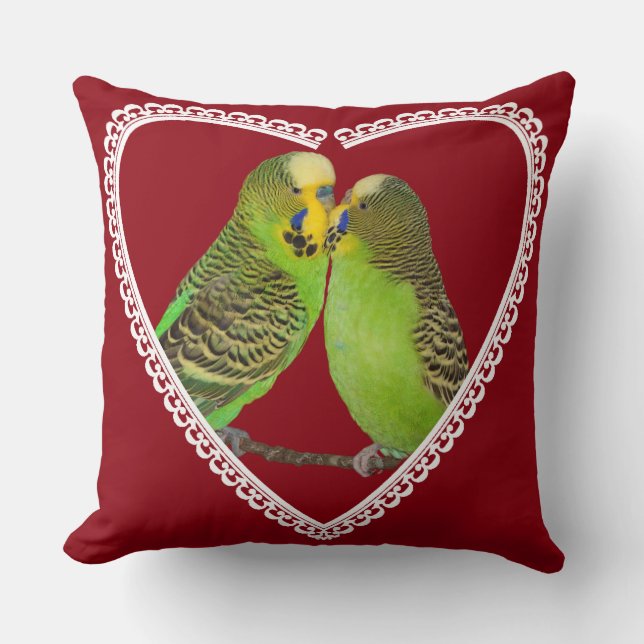 Oreiller Love and Kisses (Rouge Vin) (Recto)