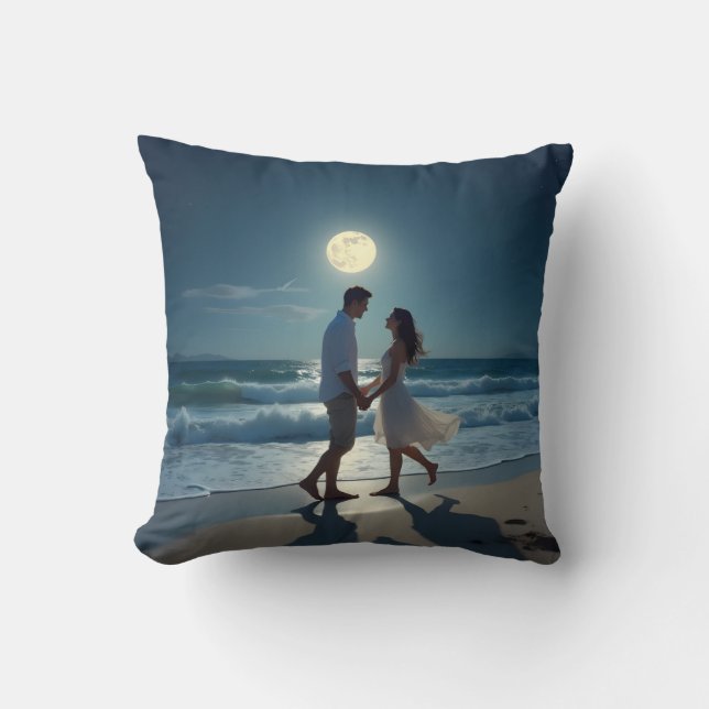 Oreiller Lune Danse Amour (Recto)