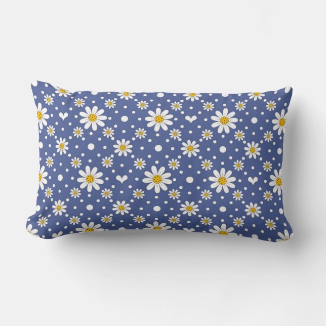 Oreiller Marguerite Bleue (Recto)