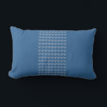 oreiller med BLEU & GRIS ARGENTÉ, MENORAH & ÉTOILE<br><div class="desc">oreiller bleu et gris MENORAH garniture ÉTOILE DE DAVID par le designer Sandy Closs ~ SandyCloss~</div>