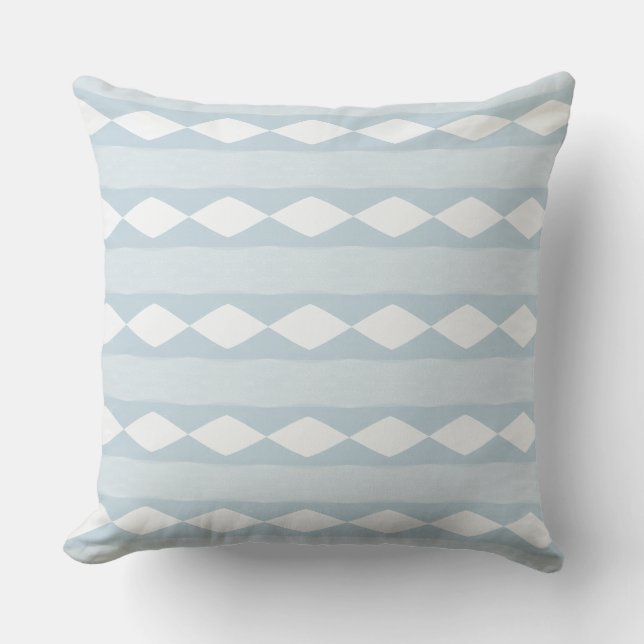 Oreiller Moderne Jeté Bleu Clair (Recto)