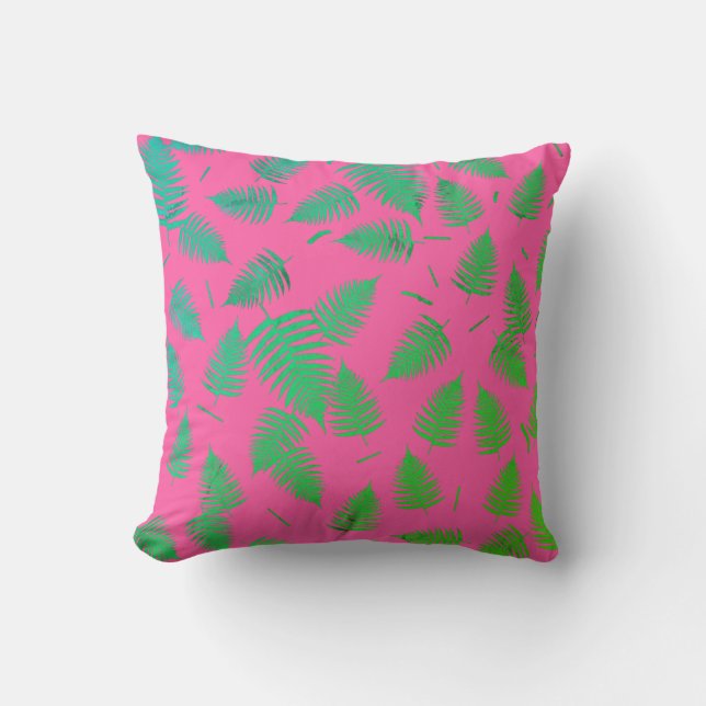 Oreiller Motif  de la feuille de Plante de la foug (Recto)