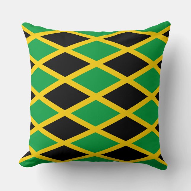 oreiller motif drapeau jamaïcain (Recto)