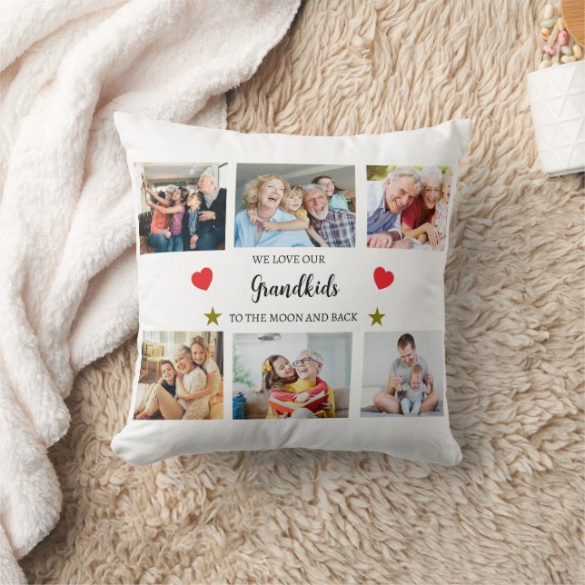 Oreiller | Nous aimons nos petits-enfants Photo Co (Couverture)