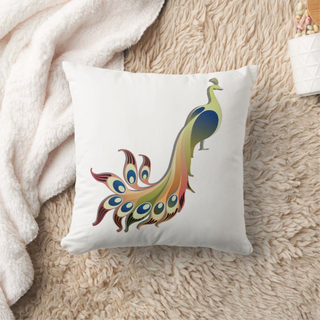 Oreiller oiseau fantaisiste coloré  (Couverture)